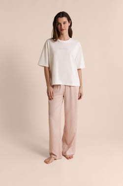 Camiseta de pijama de manga corta de algod&oacute;n;${refinementColor}