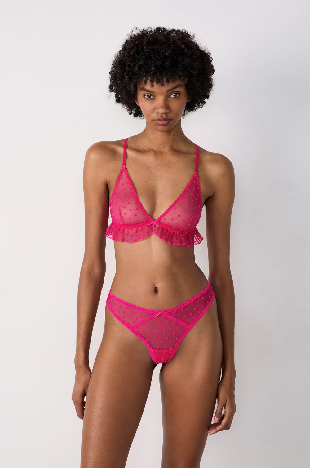 String en tulle imprimé;${refinementColor}