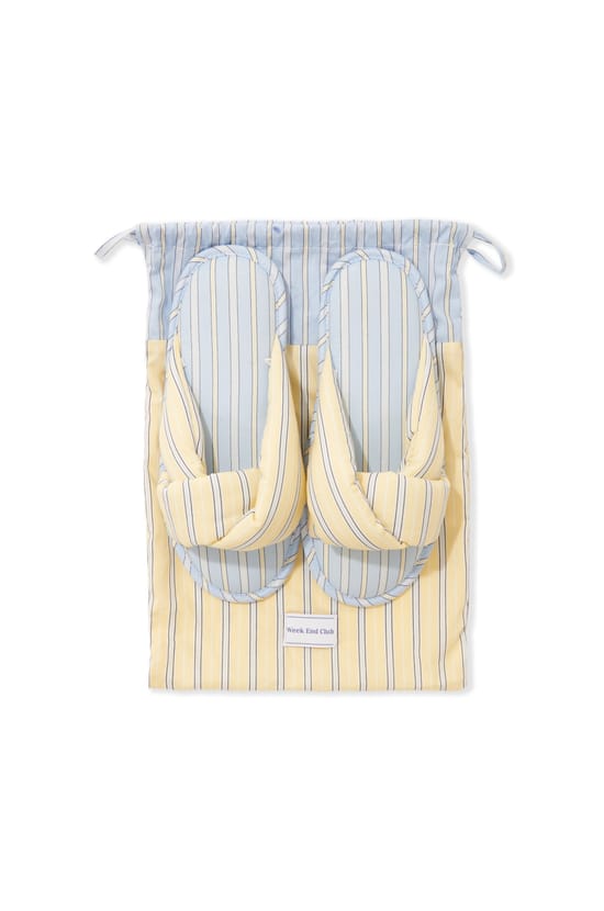 Chaussons tongs en coton;${refinementColor}