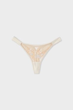 Tanga avec broderie;${refinementColor}