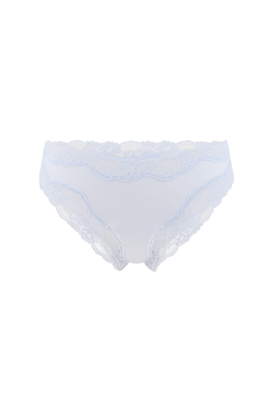 Microfibre and Lace Brief;${refinementColor}
