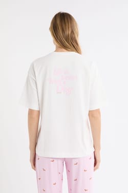 T-shirt en coton à motif chien "Life is better with a dog;${refinementColor}