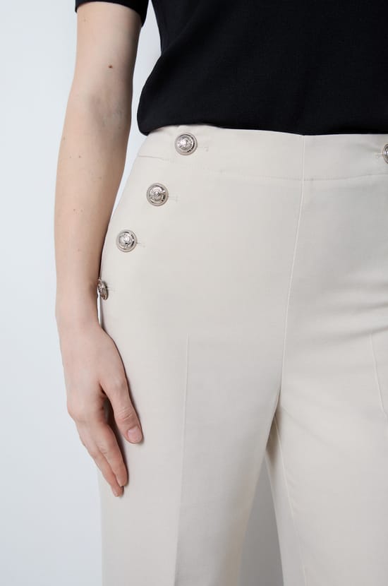 Pantalon large en twill;${refinementColor}