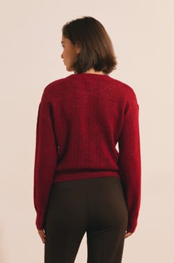Pull manches longues en maille;${refinementColor}