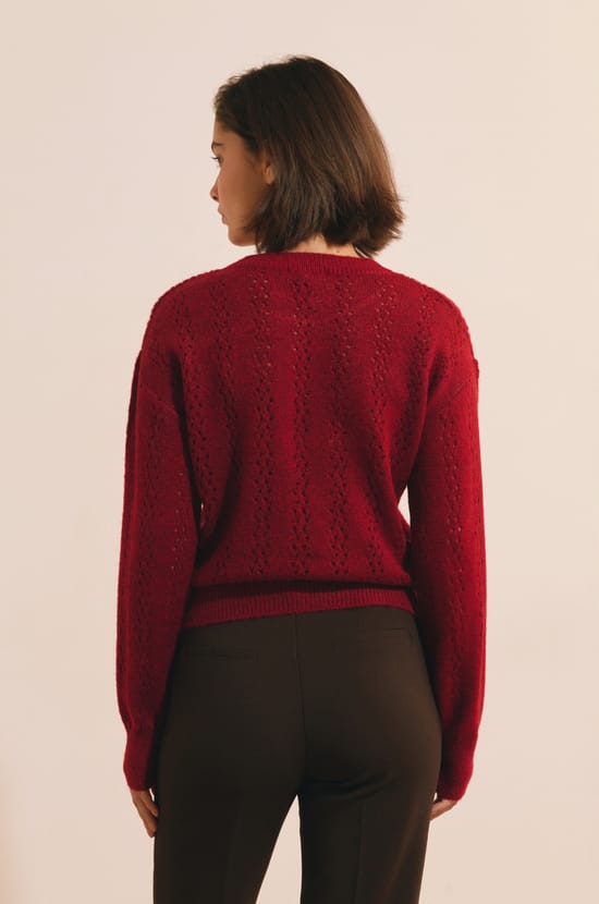 Pull manches longues en maille;${refinementColor}