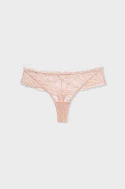 Lace and Tulle Tanga;${refinementColor}
