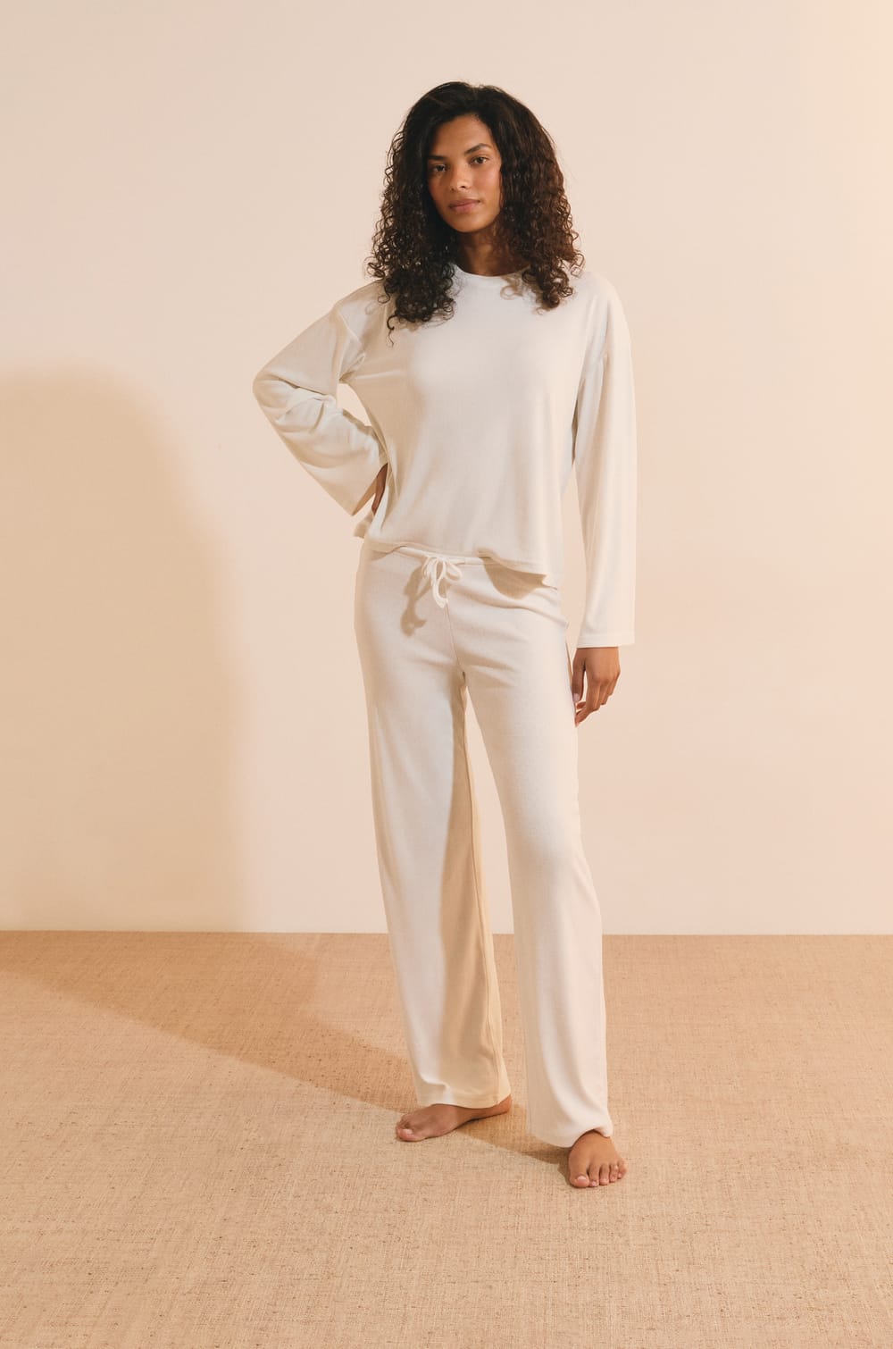 Pantalon de pyjama avec cordon de serrage;${refinementColor}
