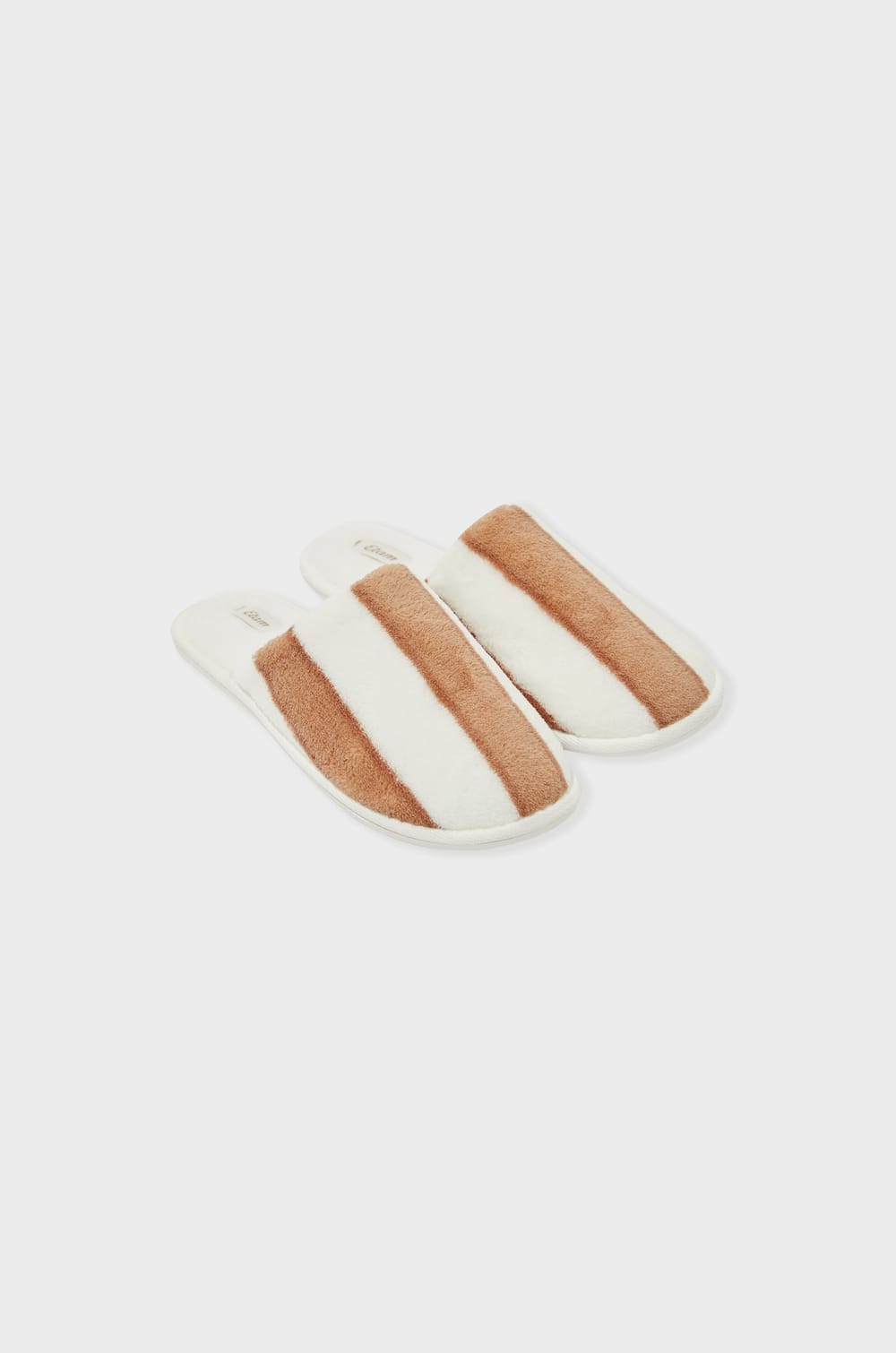 Chaussons mules à rayures;${refinementColor}