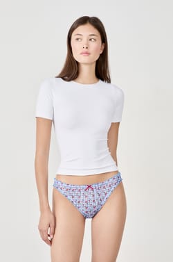 Printed bloomer briefs;${refinementColor}