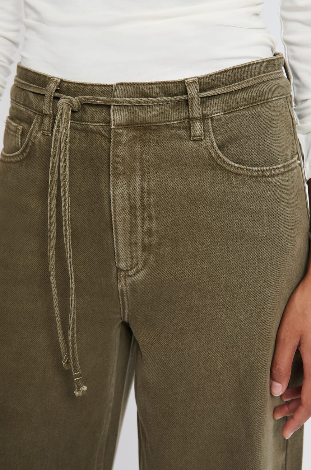 Trousers with Cotton Drawstring;${refinementColor}