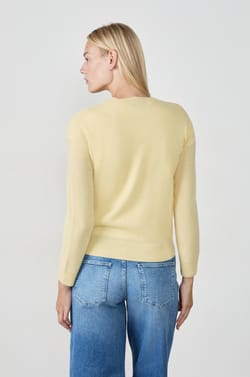 Jersey de cuello redondo de cachemira;${refinementColor}