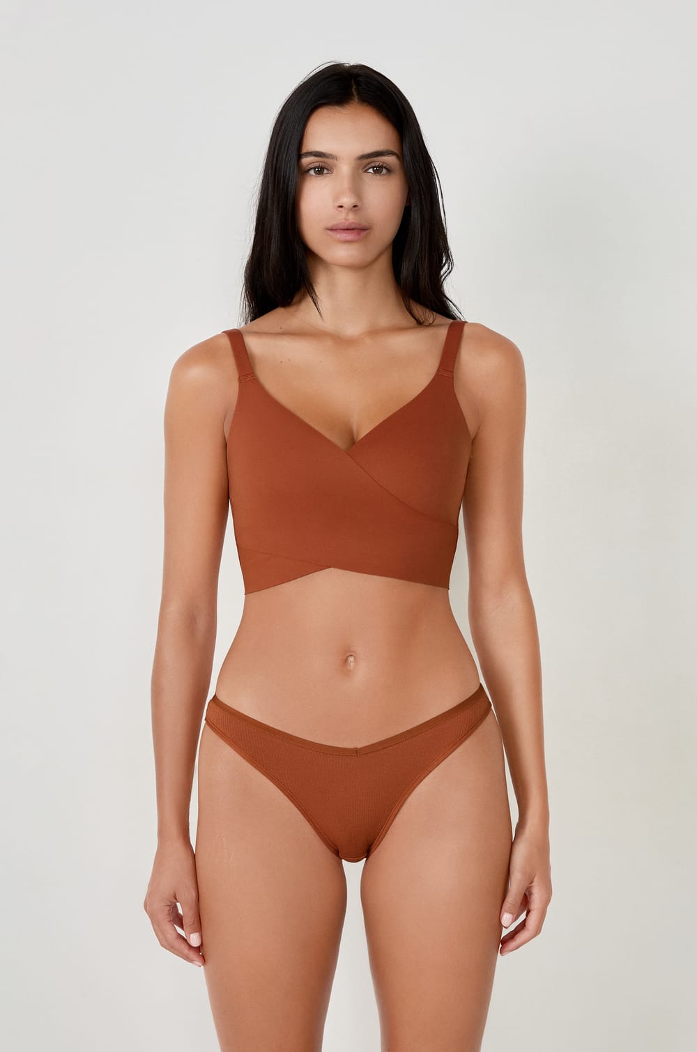 Wireless Wrap Bralette;${refinementColor}
