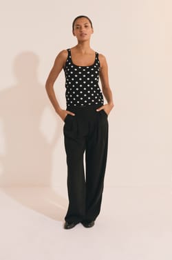 D&eacute;bardeur &agrave; pois;${refinementColor}