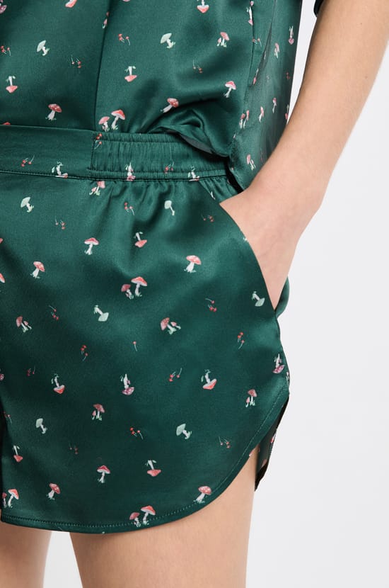 Pyjama 2 pièces à motifs effet satin;${refinementColor}