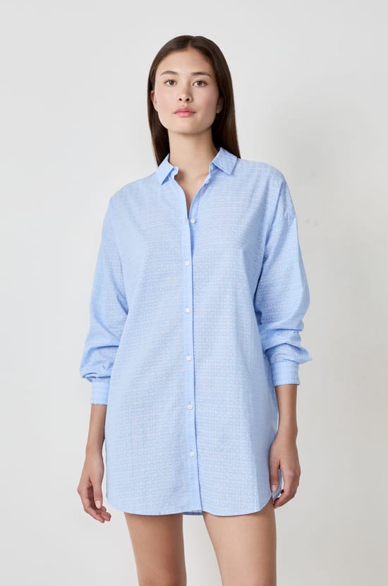 Chemise de nuit en coton;${refinementColor}