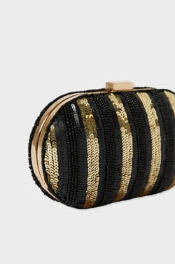 Sac pochette doré;${refinementColor}