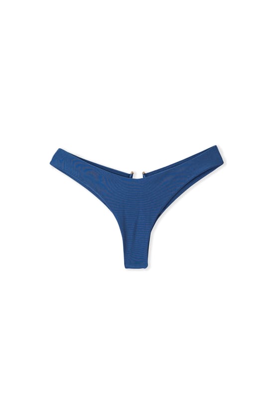 Iridescent Brazilian Bikini Bottom with Ring;${refinementColor}