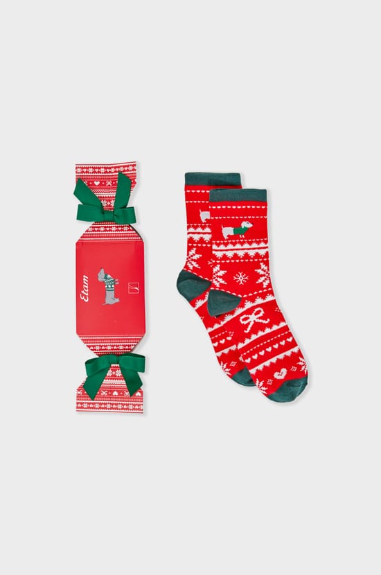 Chaussettes à motifs en maille fine;${refinementColor}