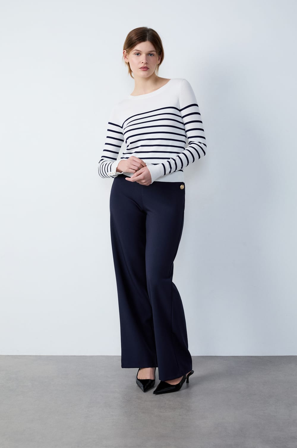 Pull marinière col bateau;${refinementColor}