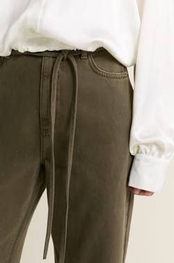 Pantal&oacute;n con cord&oacute;n de algod&oacute;n;${refinementColor}