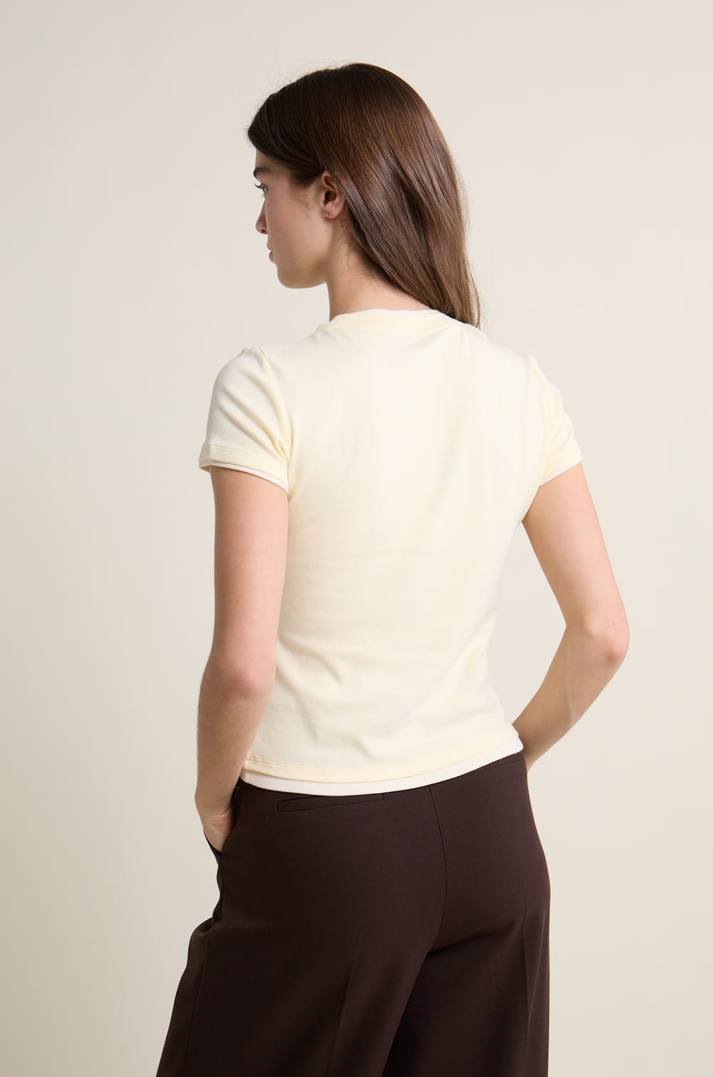 Tshirt manches courtes col rond;${refinementColor}