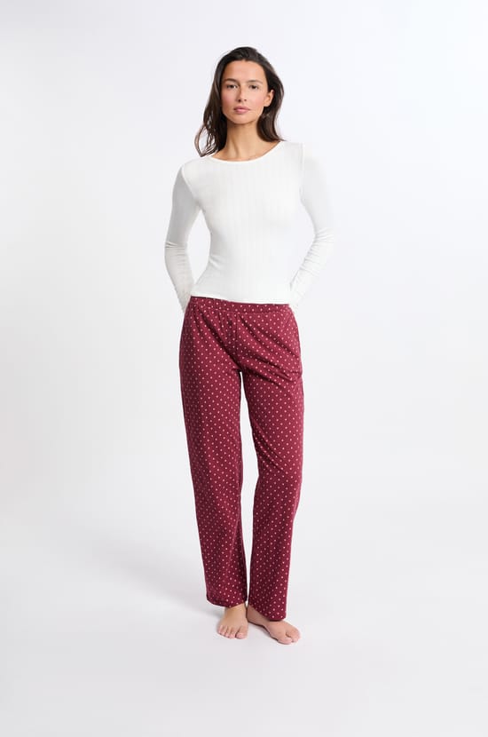 Pyjama 3 pièces à motifs avec coton;${refinementColor}
