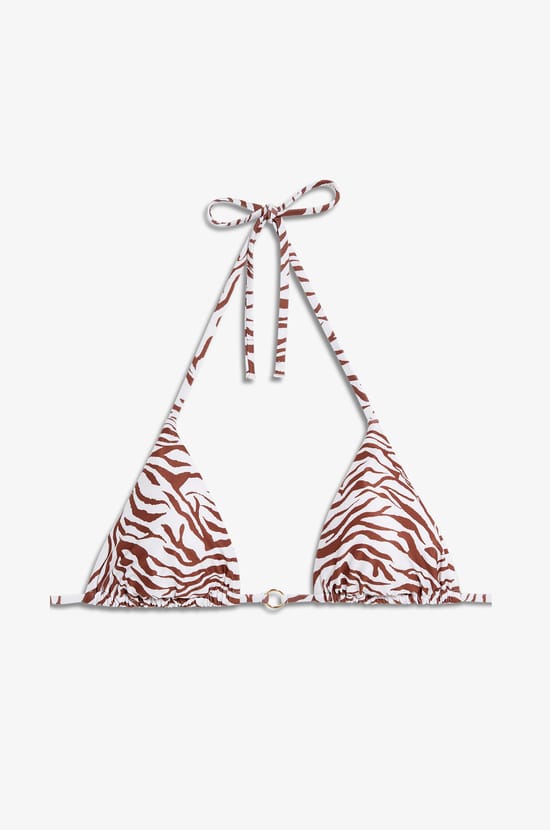 Triangel-BH Oberteil mit Zebra-Print;${refinementColor}