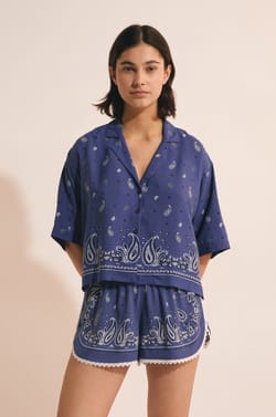 Camis&oacute;n de manga corta estampado;${refinementColor}