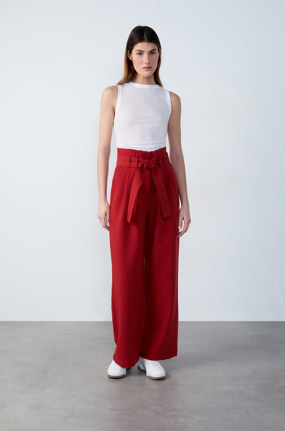 Wide Tie-Waist Trousers;${refinementColor}