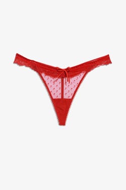 String ficelle en tulle et dentelle;${refinementColor}