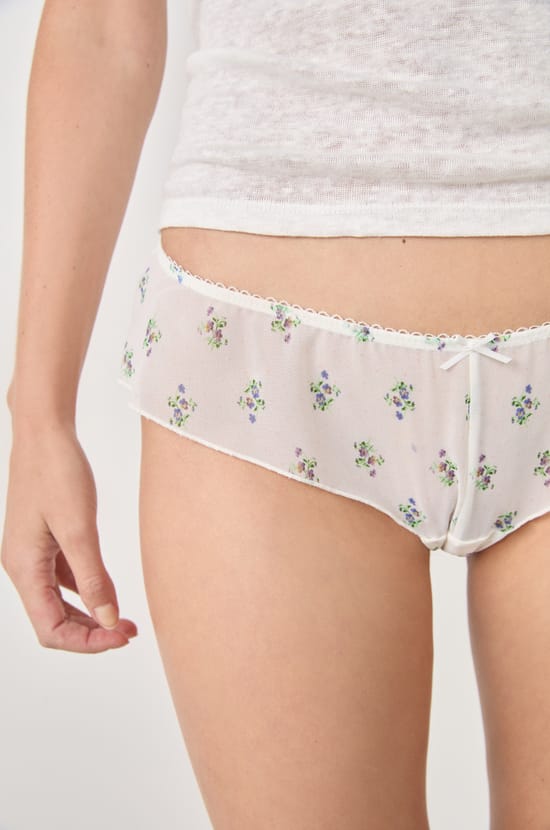Printed Tulle Hipster;${refinementColor}