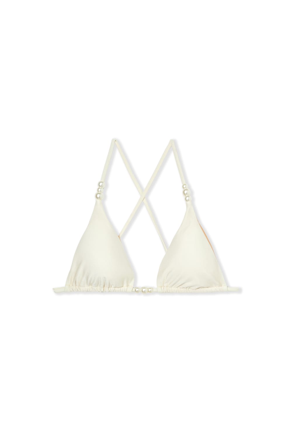 Haut de maillot triangle satin&eacute; avec perles - Etam x H&ocirc;tel Mahfouf;${refinementColor}