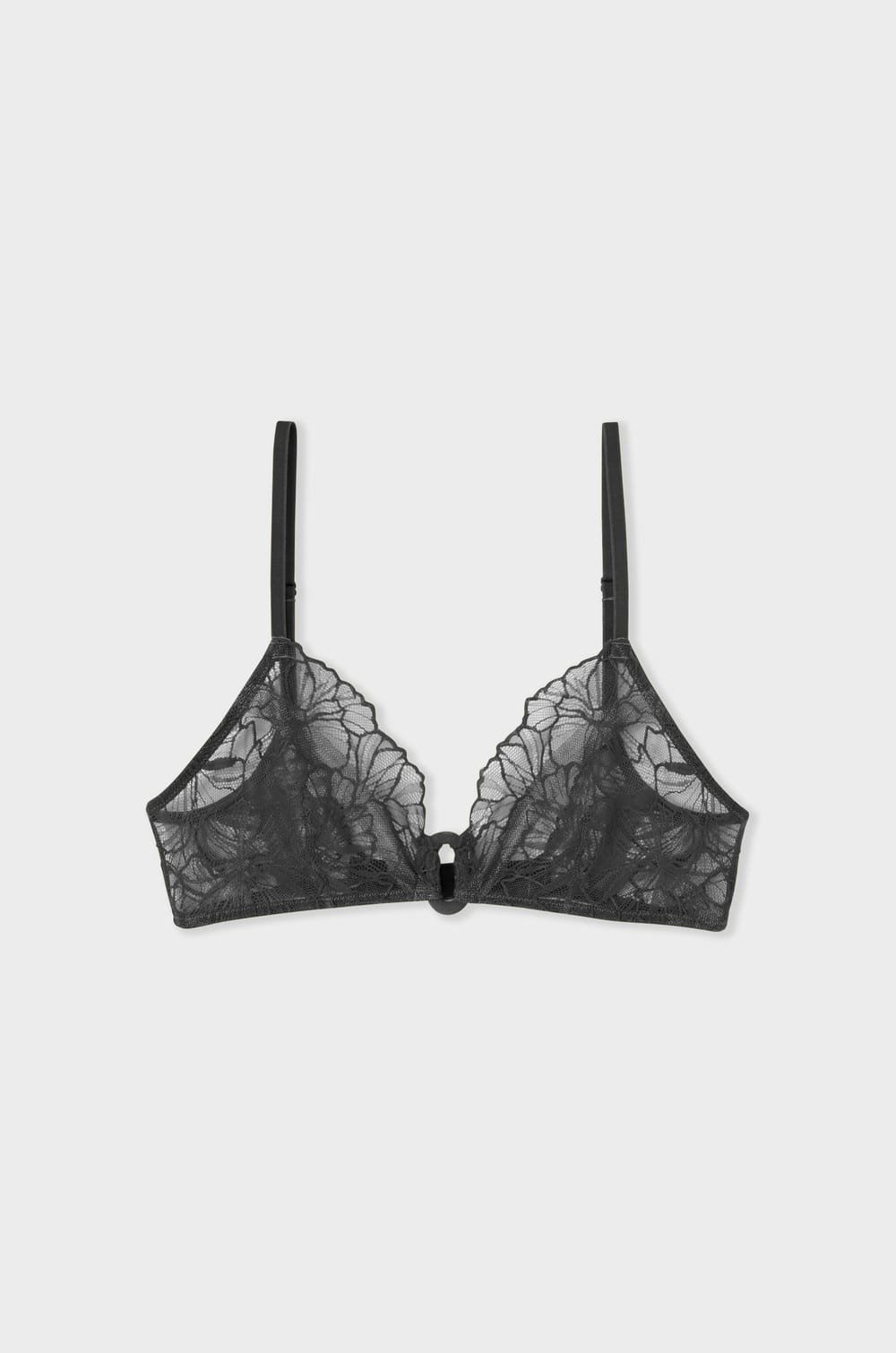 Soutien gorge triangle sans armatures en dentelle;${refinementColor}