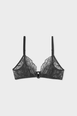 Soutien gorge triangle sans armatures en dentelle;${refinementColor}