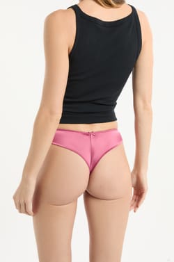 Lot de 3 tangas satinés;${refinementColor}