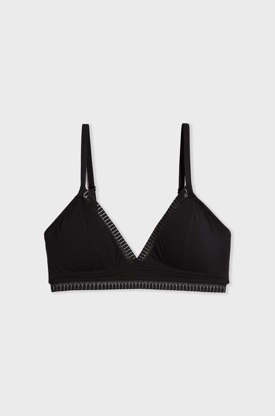 Triangle Wireless Bra, Removable Pads in Organic Cotton;${refinementColor}