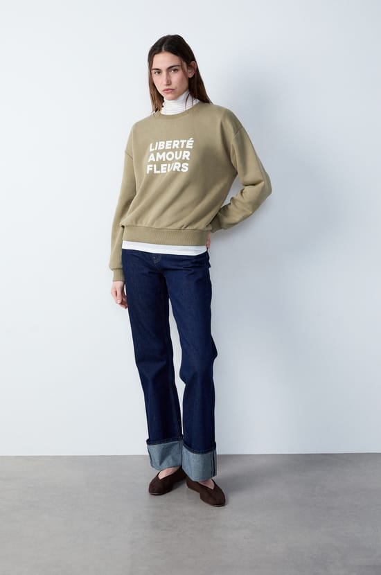 Printed Sweatshirt;${refinementColor}