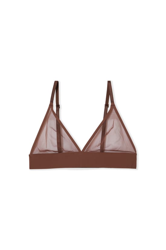 Sujetador triangular sin aros de tul;${refinementColor}