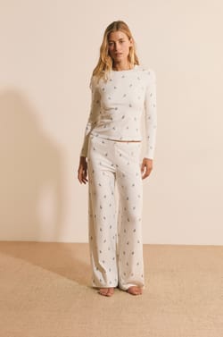 Pantalon de pyjama &agrave; motifs lapins;${refinementColor}
