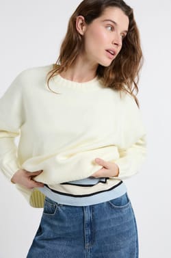 Pull &agrave; manches longues oversize;${refinementColor}