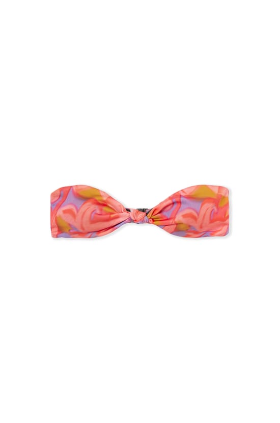 Haut de maillot de bain bandeau fleuri;${refinementColor}