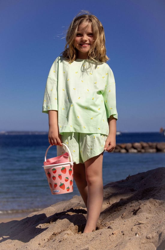 Ensemble de pyjama 2 pi&egrave;ces motifs ananas pour enfant;${refinementColor}