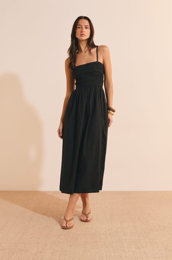 Robe longue en coton;${refinementColor}