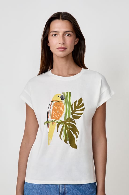 Printed cotton T-shirt;${refinementColor}