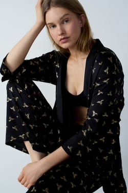 Satin Robe with Patterns;${refinementColor}