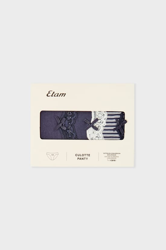 3er-Pack Baumwollslips;${refinementColor}