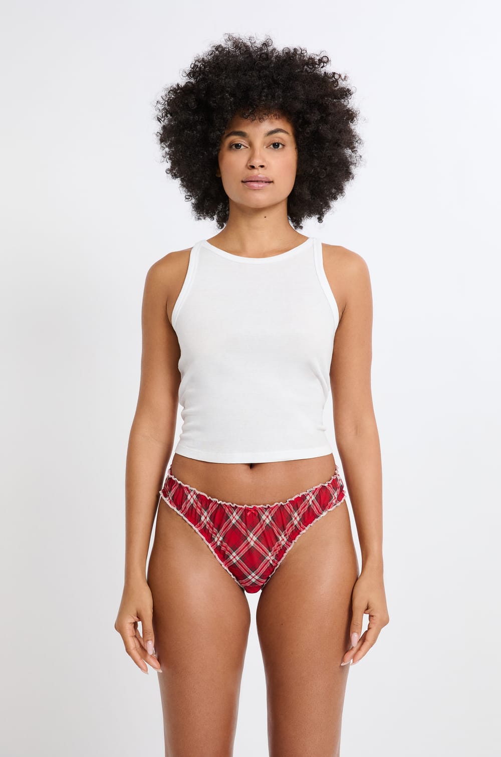 Lot de 2 tangas en coton;${refinementColor}