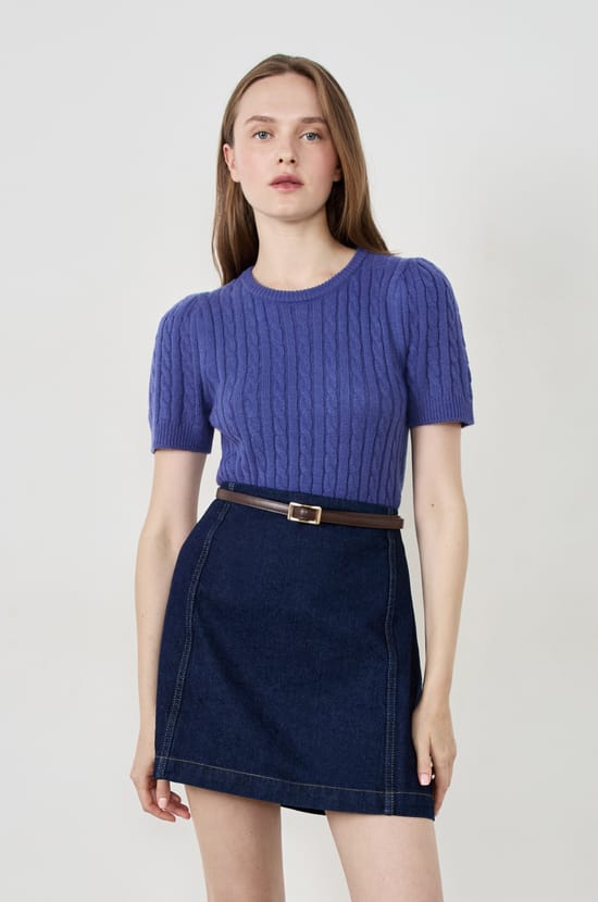 Pull manches courtes;${refinementColor}