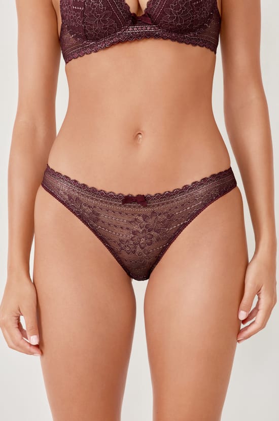 Iridescent lace brief;${refinementColor}