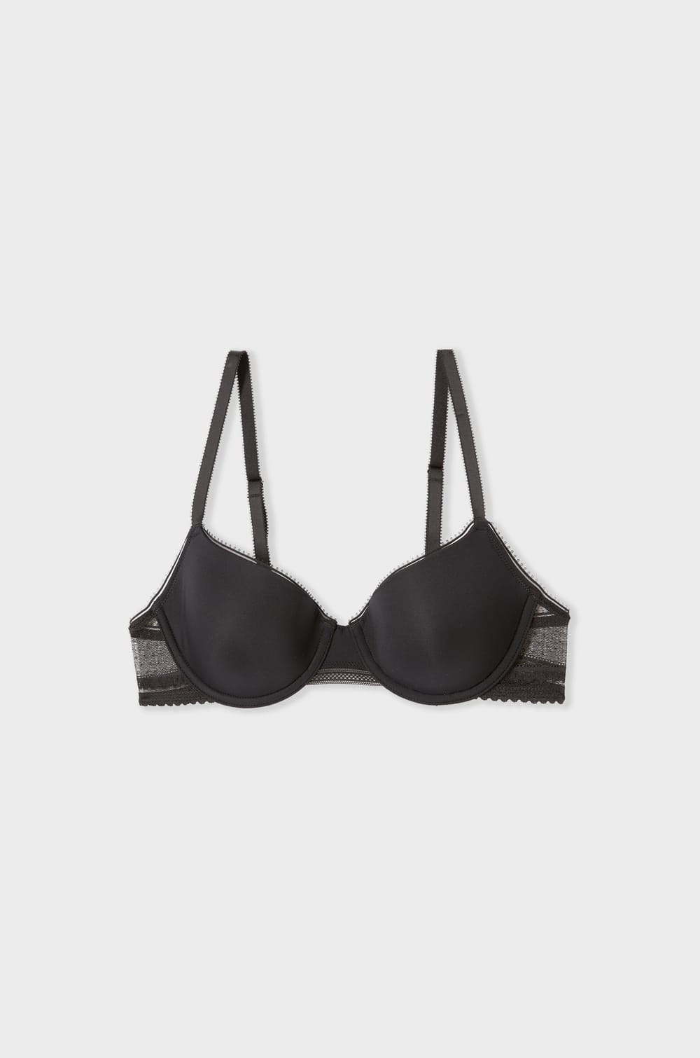 Soutien-gorge N.4 - Le coques fines en microfibre avec d&eacute;tails dentelle;${refinementColor}